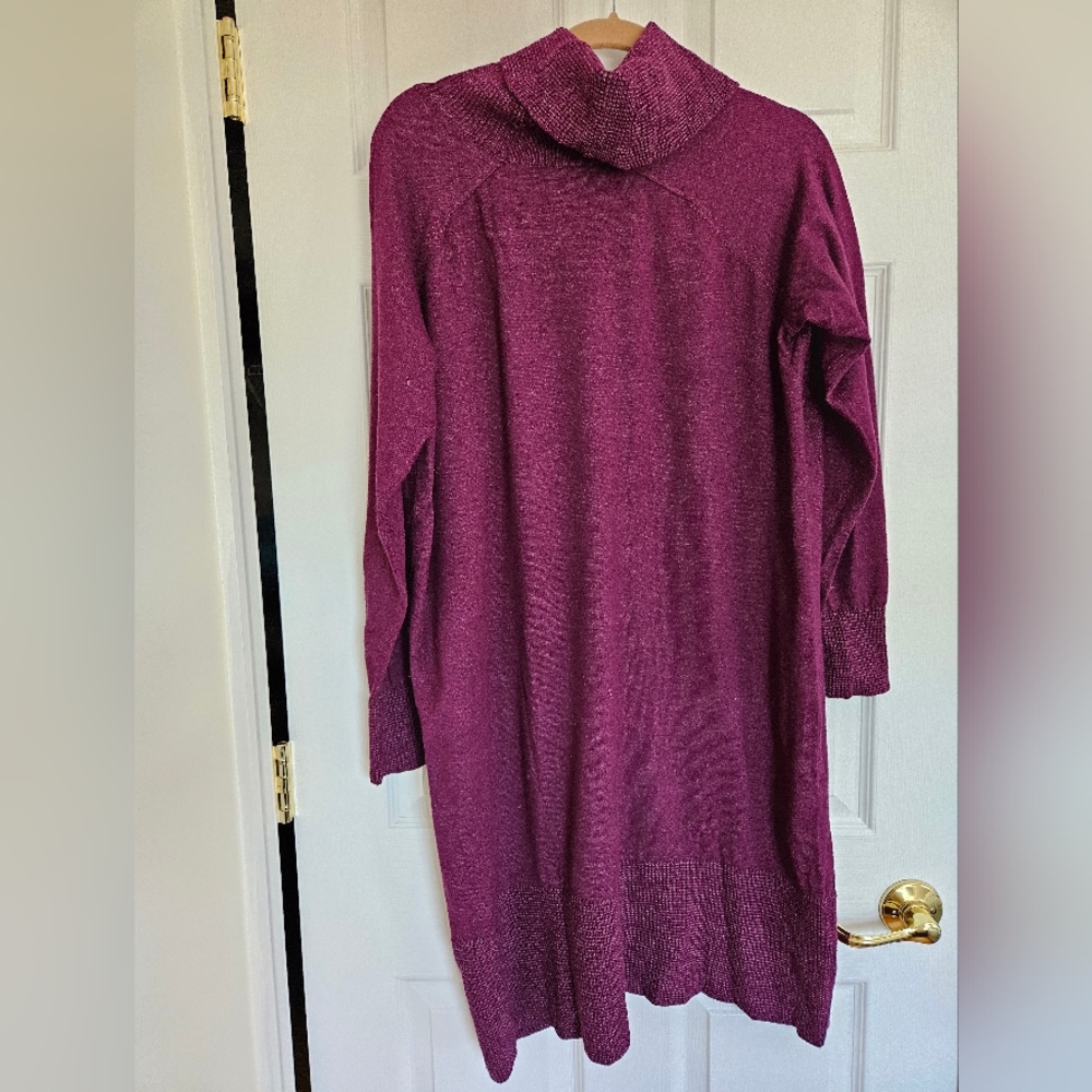 Cyrus Plum turtleneck tunic 1x,  evolution by Cyrus